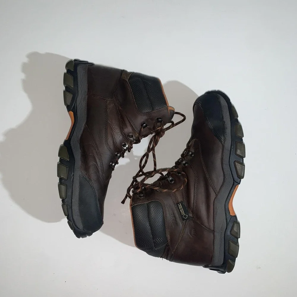 Wolverine Boots Mens Size 12W Brown Leather Waterproof Steel Toe Work W04978